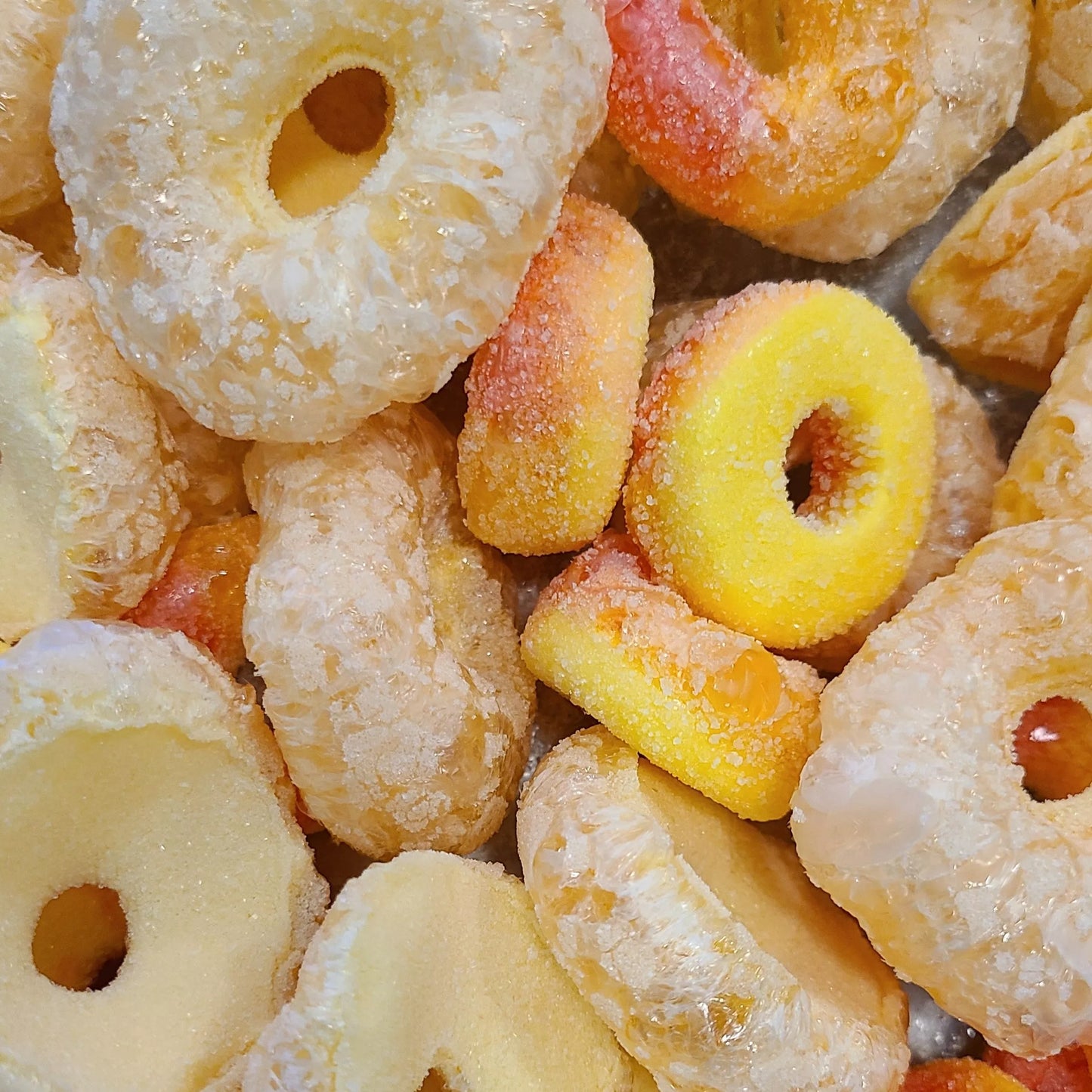 Freeze dried Gummy Peach Rings