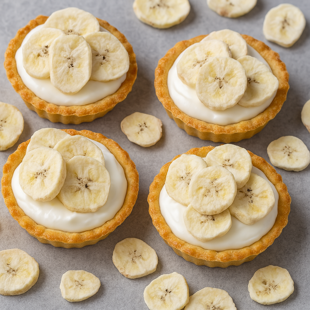 Freeze Dried Banana Chips, Crunchy Fruit Snack, Canadian Made