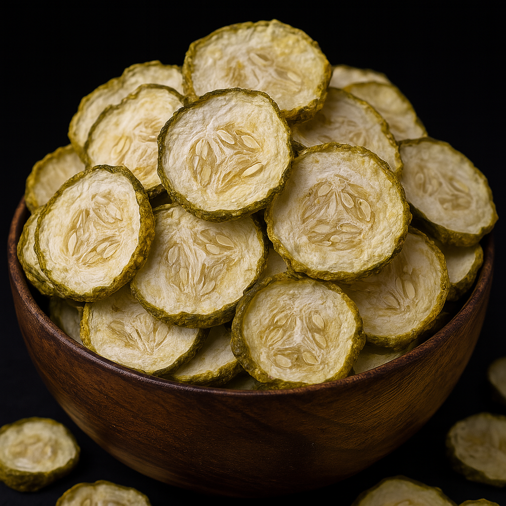 Freeze Dried Dill Pickle Chips, Crunchy Tangy Snack, Canadian Made