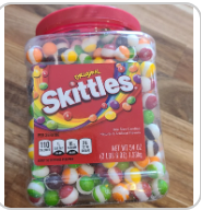 Freeze Dried Fruit Candy Middles, Crunchy Canadian Treat, Original Rainbow Mix