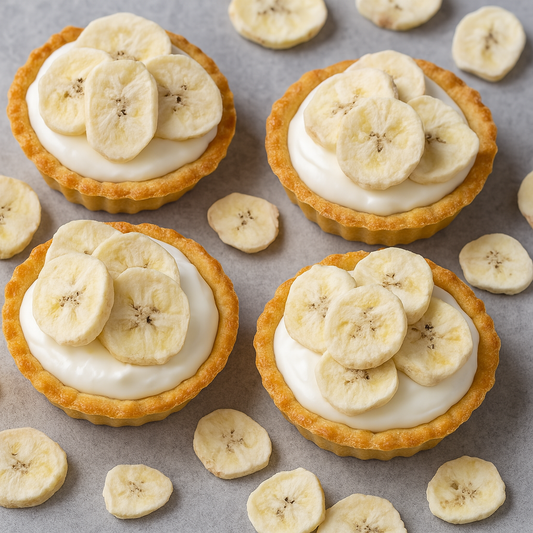 Freeze Dried Banana Chips, Crunchy Fruit Snack, Canadian Made