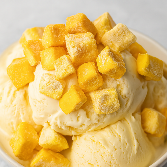 Freeze-Dried Mango Bites. Canadian-Made, No Sugar Added, All-Natural Snack